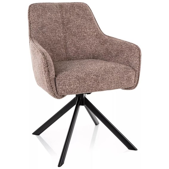 Krzesło NOTTI Leo Ciemny Beż/Czarny Mat