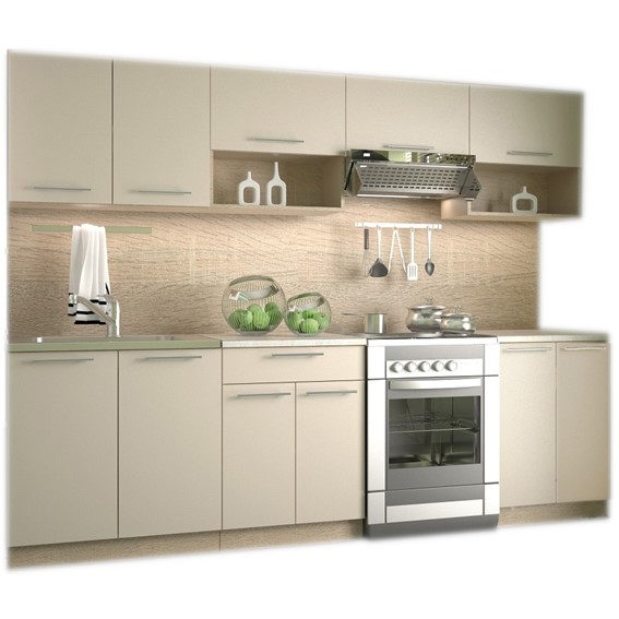 Kuchnia Zestaw VIOLA 260 Dąb Sonoma/Wanilia