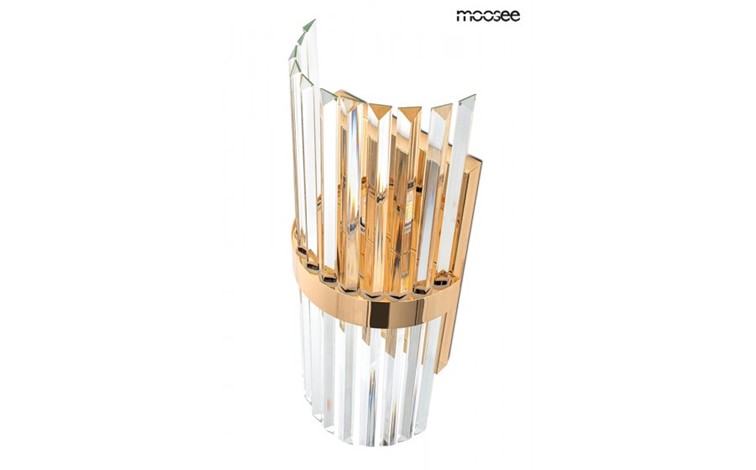 Lampa Ścienna MILAGRO Złoty/Transparentny