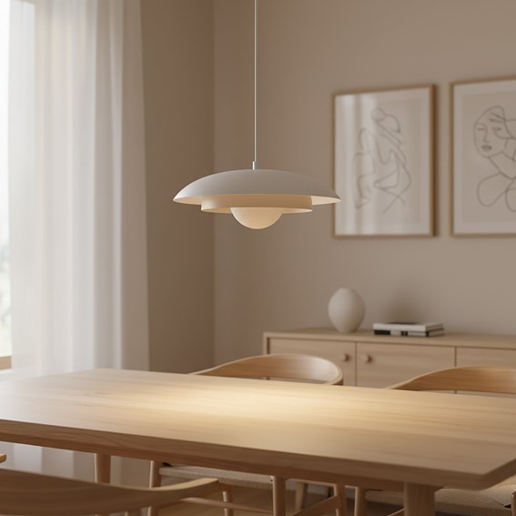 Lampa Wisząca SKIN 1 Beżowy/Biały