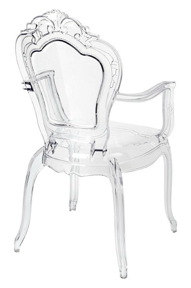 Krzesło KING ARM Transparentny/Poliwęglan