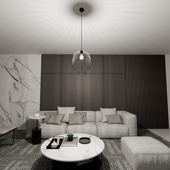 Lampa Wisząca ONYX 1 Czarny