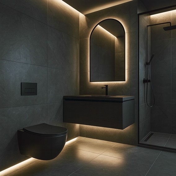 Misa WC CARLO MINI TORNADO NF Czarny Mat