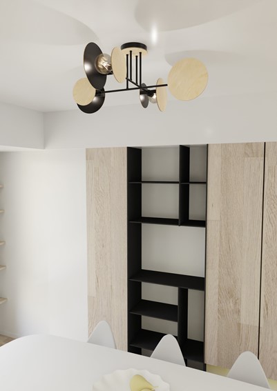 Lampa Sufitowa ZITA 4 Czarny