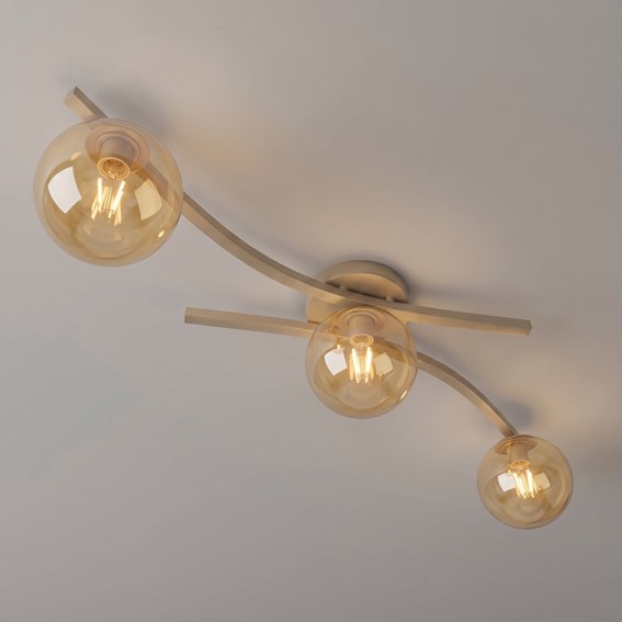 Lampa Sufitowa OPUS 3 Beżowy/Miodowy