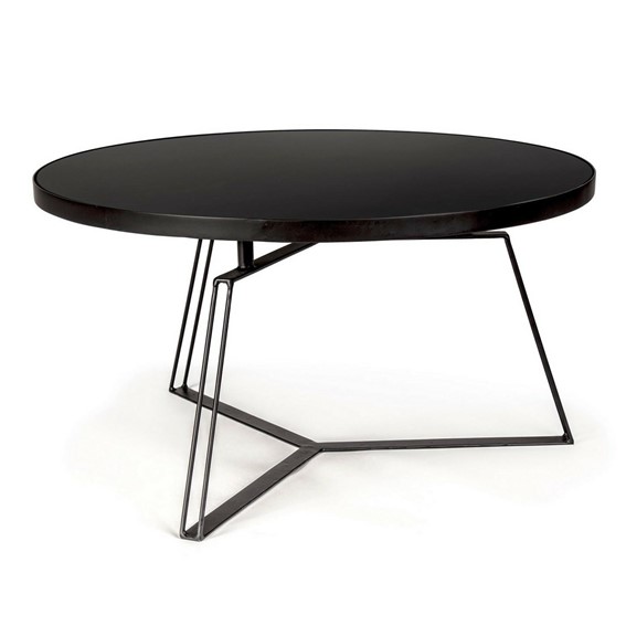 Stolik Kawowy ZAIRA Fi70cm Czarny