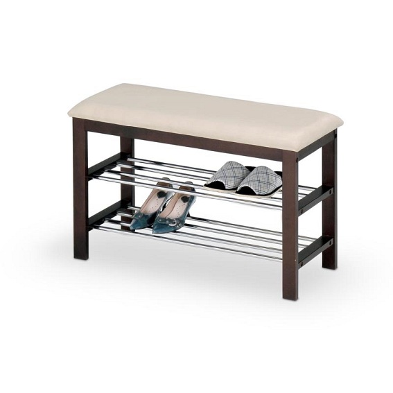 Stojak na Obuwie ST3 31x81x49 Wenge/Kremowy