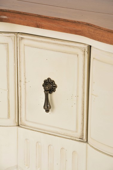 Stolik VENEZIA BIANCO VEB809K Beżowy/Brązowy