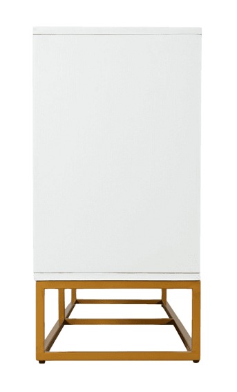 Komoda Avola AV2069-60 152x41 Biały/Złoty