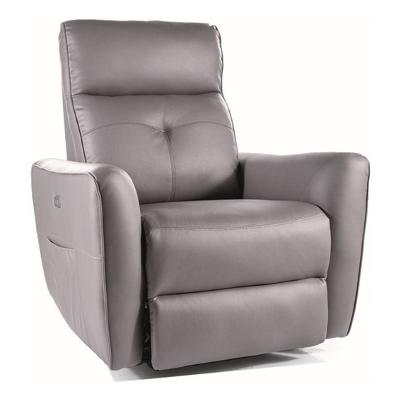 Fotel Rozkładany HELIOS M (Funkcja Masażu) Szary Tap.210