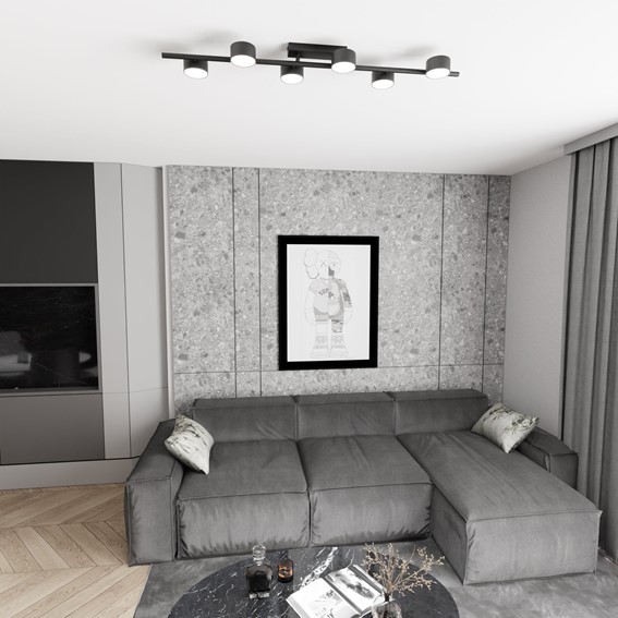 Lampa Sufitowa BET 6 Czarny