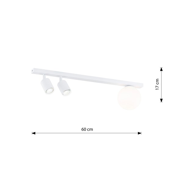 Lampa Sufitowa BASTER 3 Biały