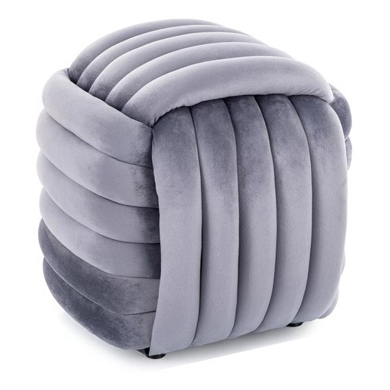 Puf BRUNI Velvet Szary