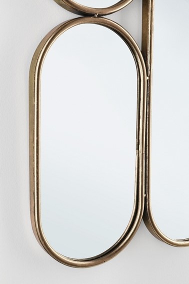 Lustro Ścienne HANIMA Złoty