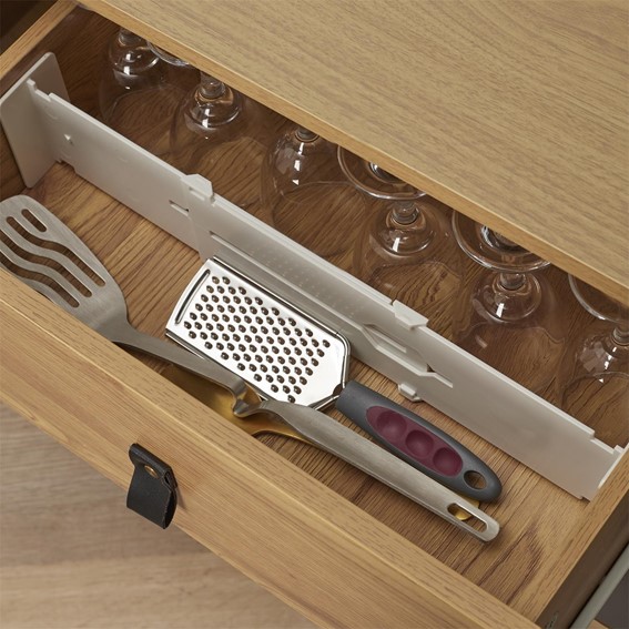 Przegrody do Szuflad Regulowane Białe