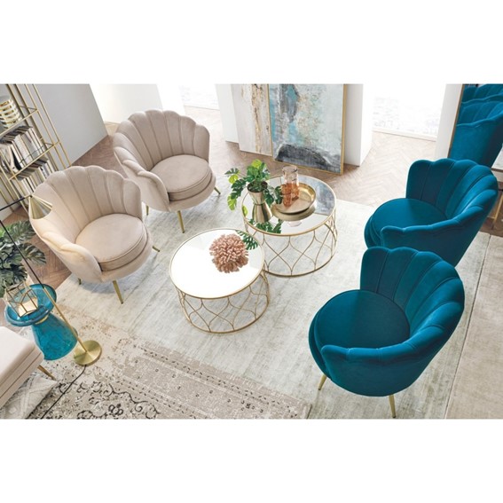 Fotel GILIOLA Niebieski