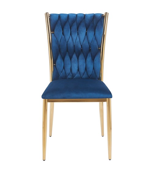 Krzesło Velvet K37-FX (G) Niebieski