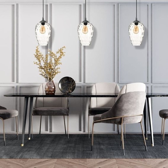 Lampa Wisząca FIORA 1L Czarny