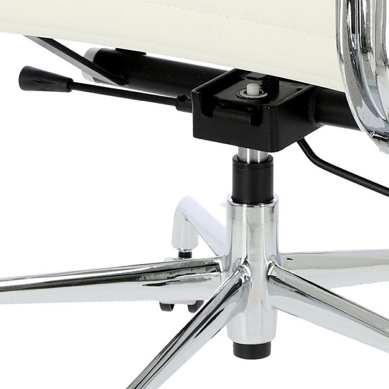 Fotel Biurowy CH1171T 58x59x79-88 Biała Skóra/Chrom