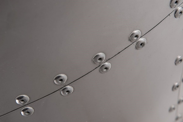 Fotel Jajo 66x78x106 Aluminium Brąz PU