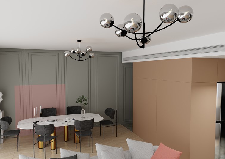 Lampa Wisząca HUNTER 6 Czarny/Grafitowy