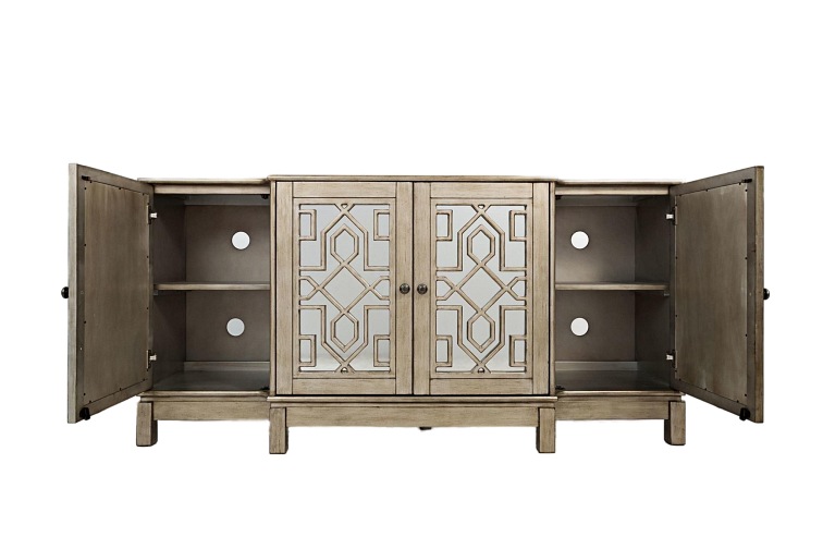 Komoda Lustrzana AV1550-70 4D Avola 45x178x86 Złoty