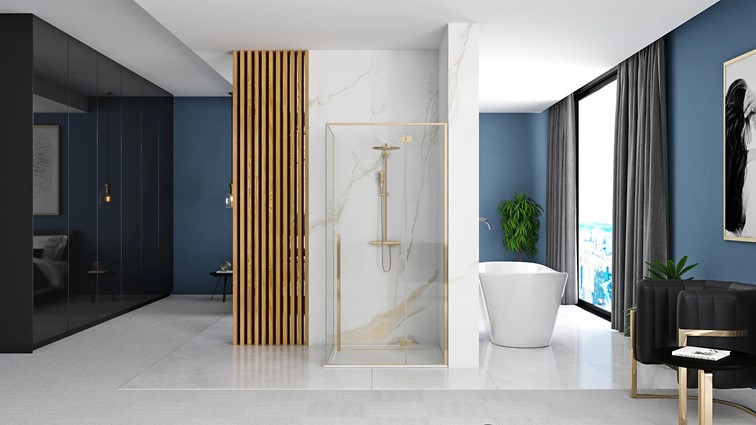 Kabina Prysznicowa FARGO 90x120 Złoty