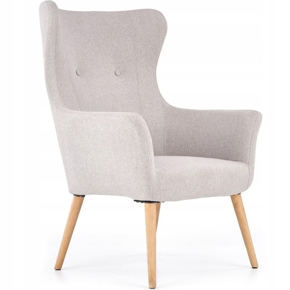 Fotel Wypoczynkowy COTTO Jasny Popiel