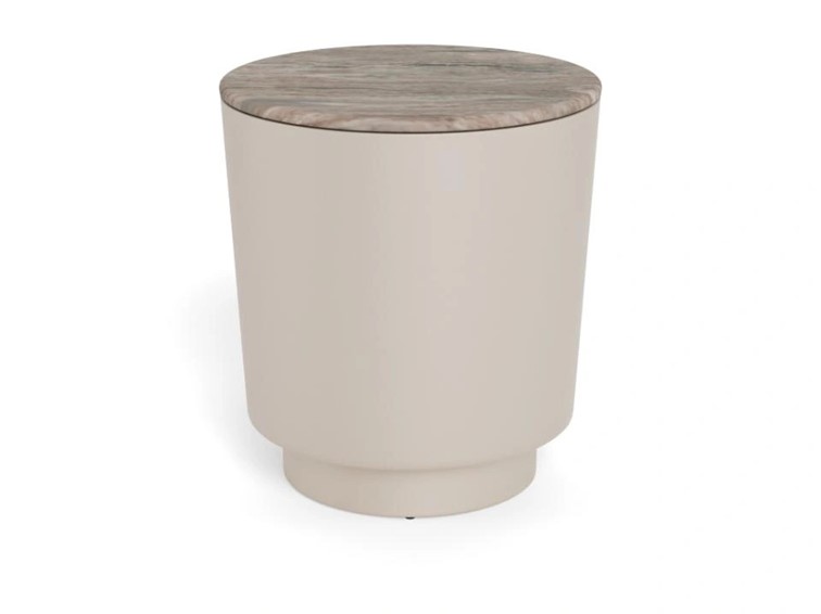 Stolik CANGAS fi45 Marmur/Szary