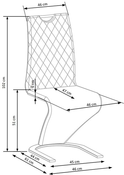 Krzesło K442 Czarny/Musztardowy