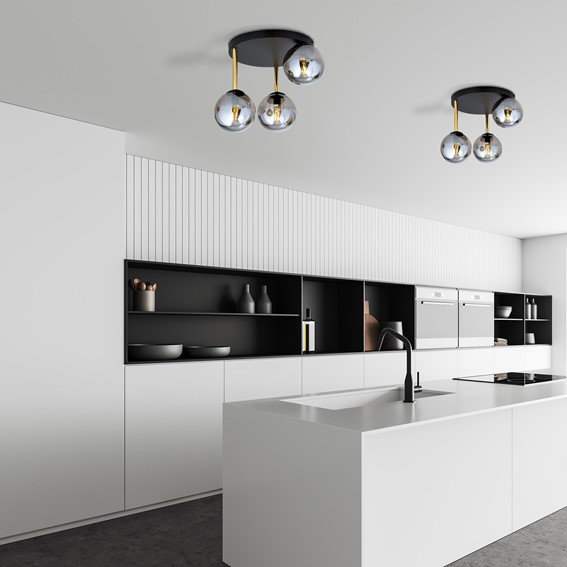 Lampa Sufitowa DOLCE 3 Czarny/Grafitowy