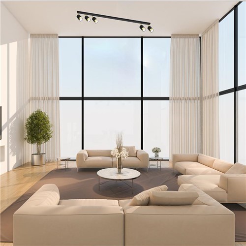 Plafon MASSIMO 5 Czarny/Złoty