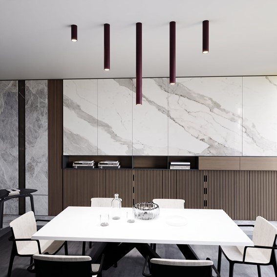 Lampa Sufitowa TECNO 1S Burgundowy