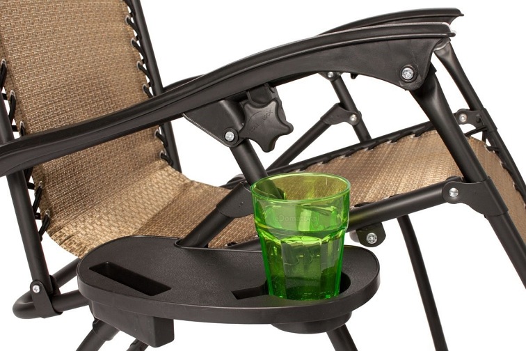 Leżak Ogrodowy z Daszkiem Zero Gravity Aruba Brązowy