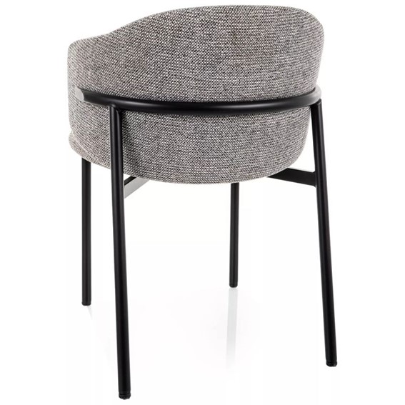 Krzesło OSAKA Szary/Czarny Mat