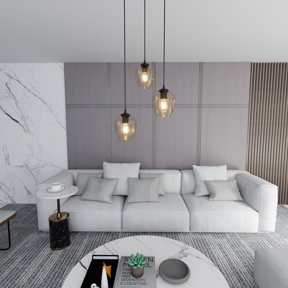 Lampa Wisząca ISTAR 3 PREMIUM Czarny/Miodowy