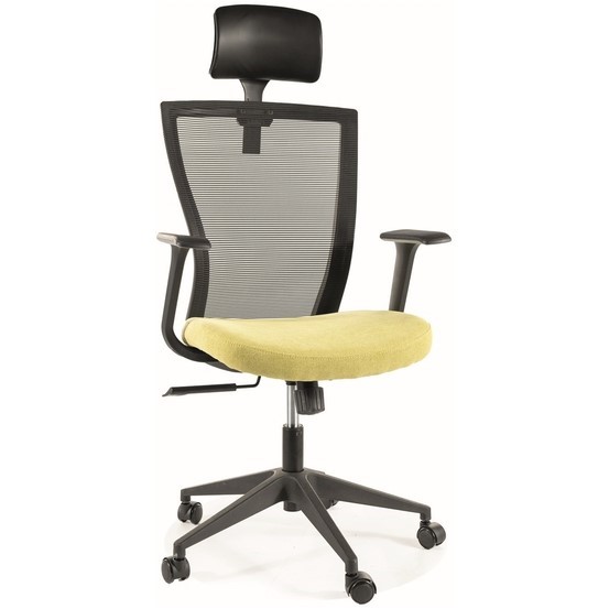 Fotel Obrotowy Q-328H Czarny/Zielony