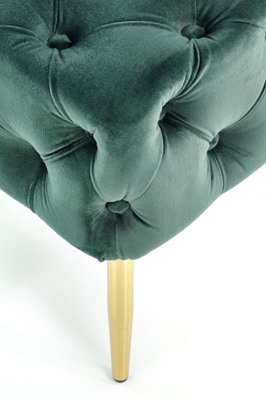 Ławka ATHENA Ciemny Zielony/Złoty