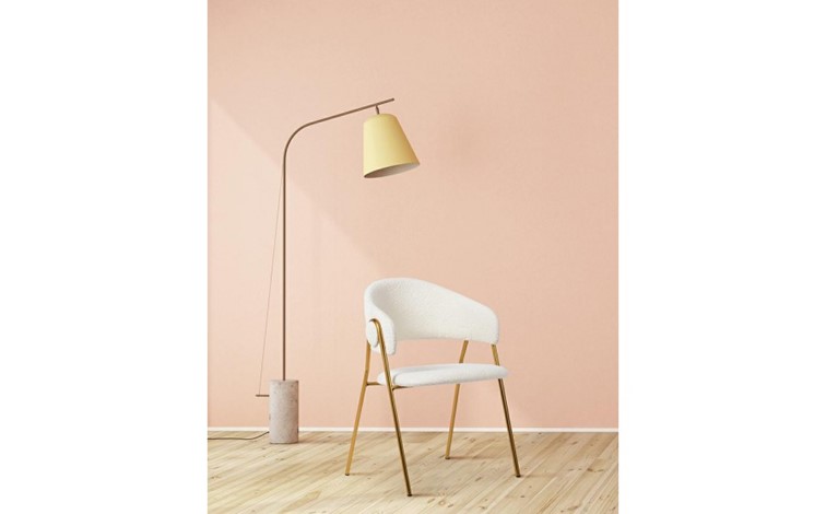 Krzesło VERSO BOUCLE Biały/Złoty