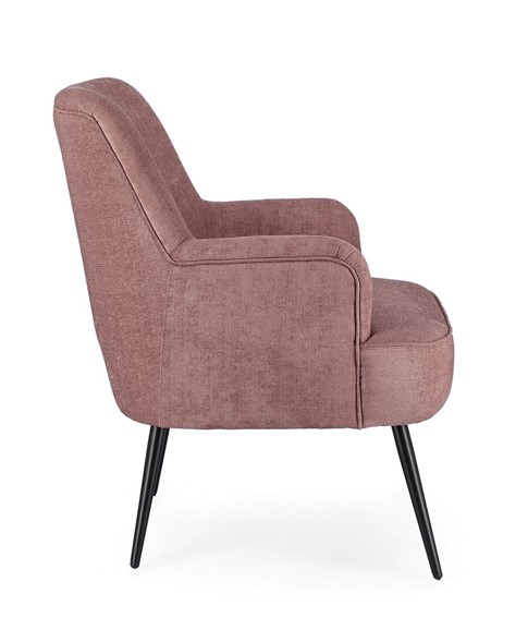Fotel ERNESTINE ARM Różowy