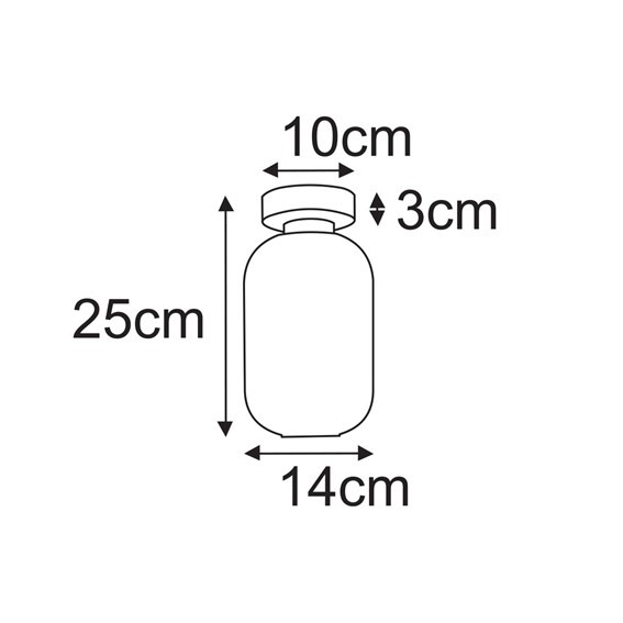 Lampa Sufitowa VILAR K-5732 Biały/Czarny