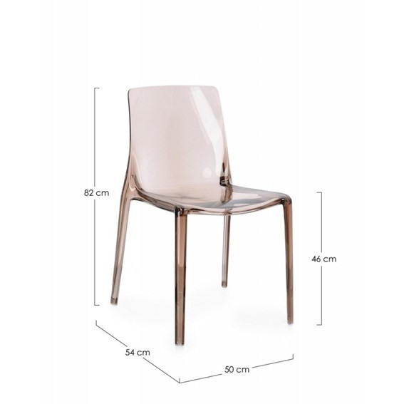 Krzesło Ogrodowe ADELE Brązowy