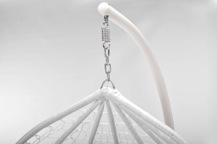 Fotel Wiszący BAHAMA Biały/Szary