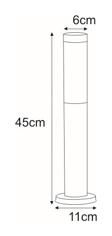 Lampa Zewnętrzna Stojąca ANICA K-LP231-450 Chrom