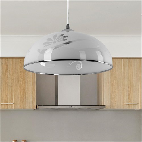 Lampa Wisząca SIMI G Biały/Chrom