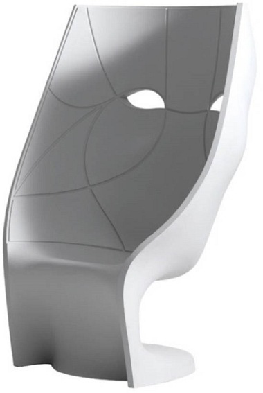 Fotel NEMO FACE CHAIR biały - włókno szklane