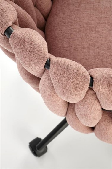 Fotel Obrotowy TALON Czarny/Różowy