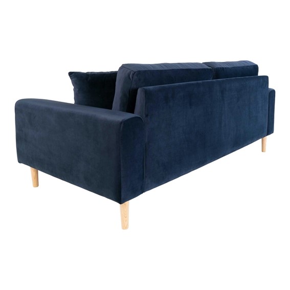 Sofa LIDO Trzyosobowa Granatowy/Naturalny