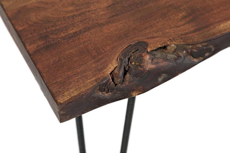 Ławka AV1781-48KD Avola 41x122x46 Czarny/Orzech