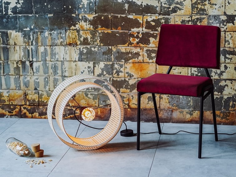 Krzesło SIMPLE Figa/Złoty